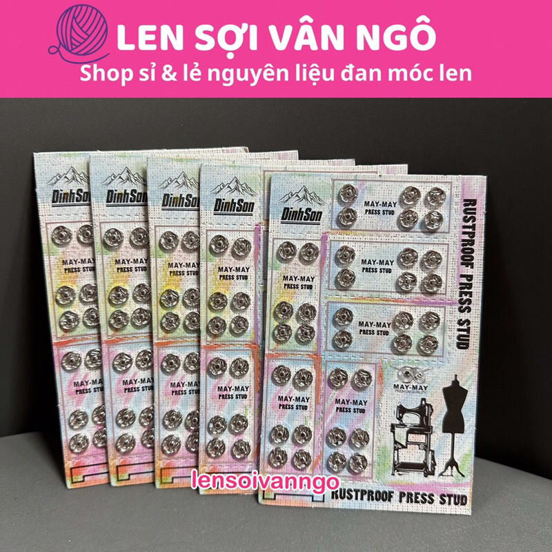 Nút bấm vỉ 8mm (vỉ 36 cái)