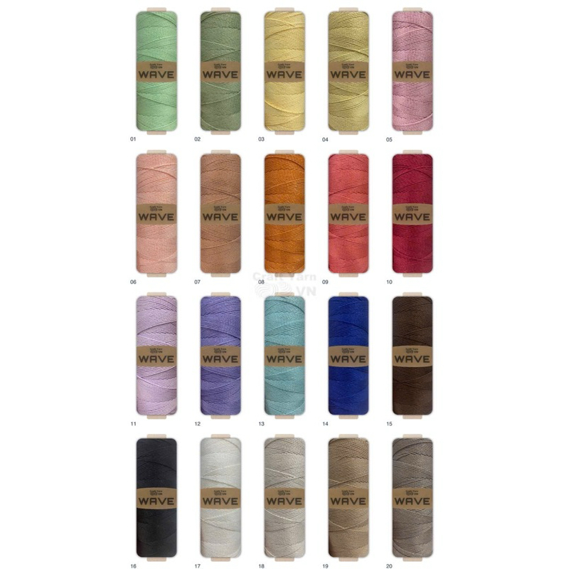 Sợi WAVE Craftyarn VN móc túi/mũ (cuộn 125gr) (26268)