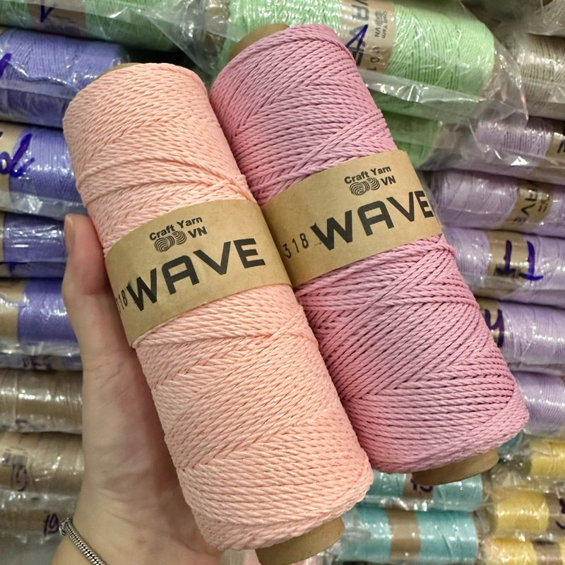 Sợi WAVE Craftyarn VN móc túi/mũ (cuộn 125gr) (26268)