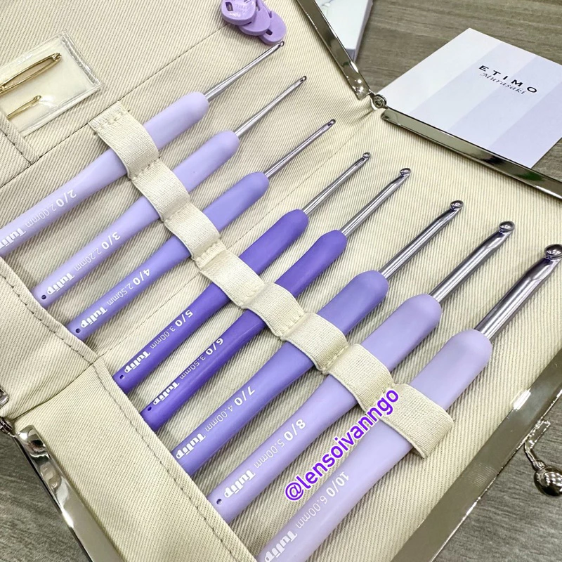 Bộ kim móc Tulip Etimo Murasaki chính hãng (26211)