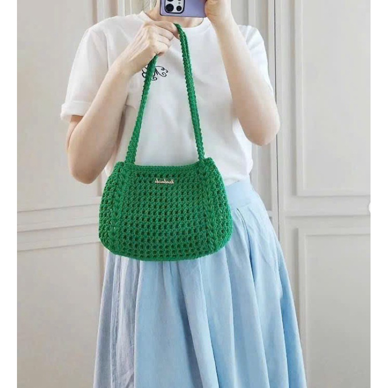 Sợi Macrame Cotton 2mm móc túi, mũ (cuộn 200gr) (26259)