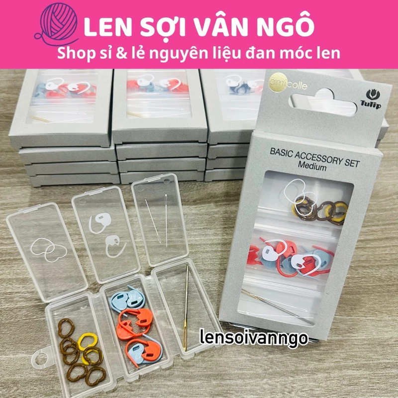 Set đánh dấu + kim khâu Tulip kèm hộp đựng (26232)
