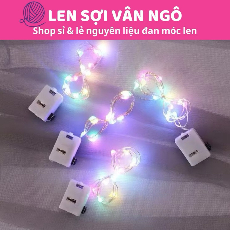 Đèn led trang trí cây thông handmade (dài 1m)