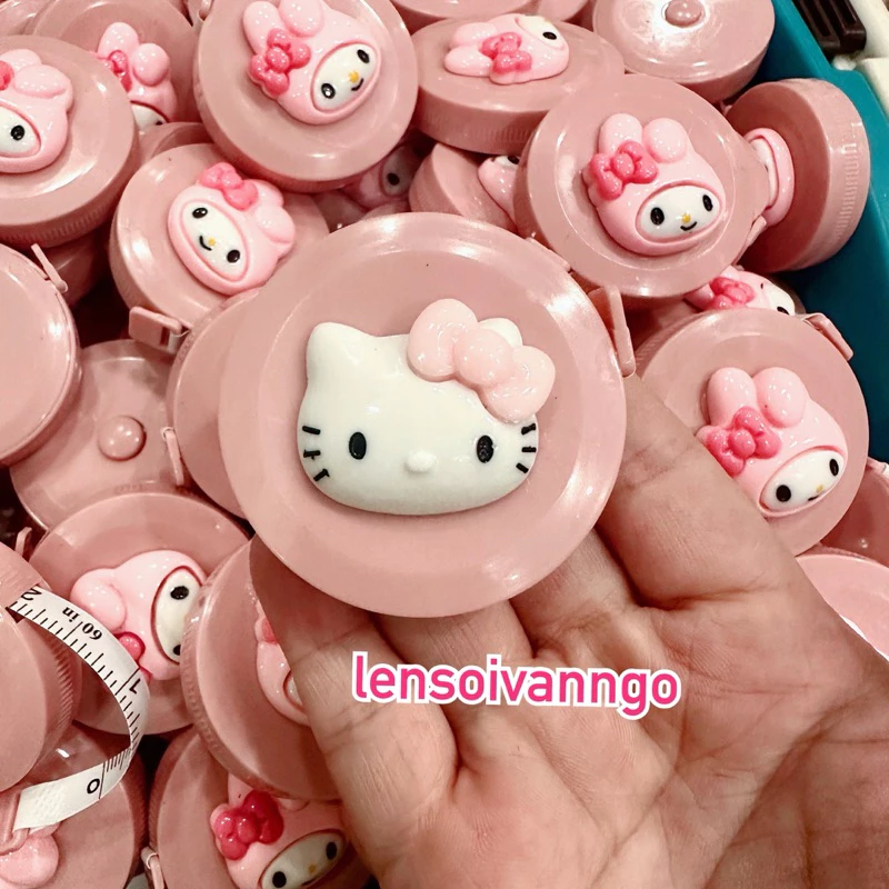 Thước cuộn rút gọn hình Kitty/Melody dễ thương dài 1.5m (26044)