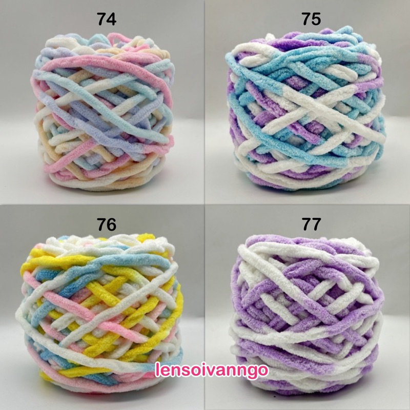 Len Nhung đũa MÀU LOANG (cuộn 90gr) (26307)