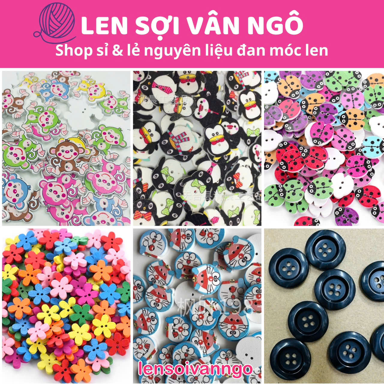 Nút gỗ (cúc gỗ) (26074)