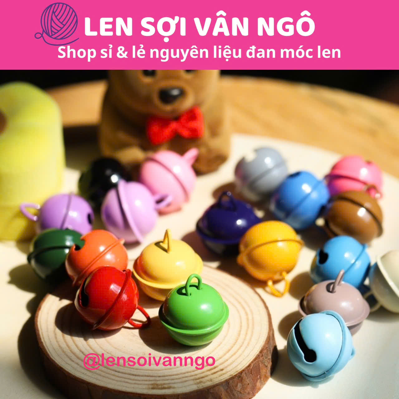 Lục lạc 20mm (10k/túi 4 cái, shop giao màu ngẫu nhiên)