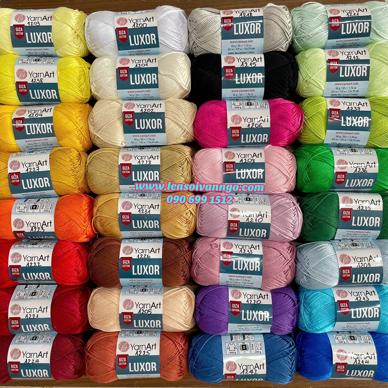 Sợi hè YarnArt Luxor - Giza Cotton (cuộn 50gr) (26324)