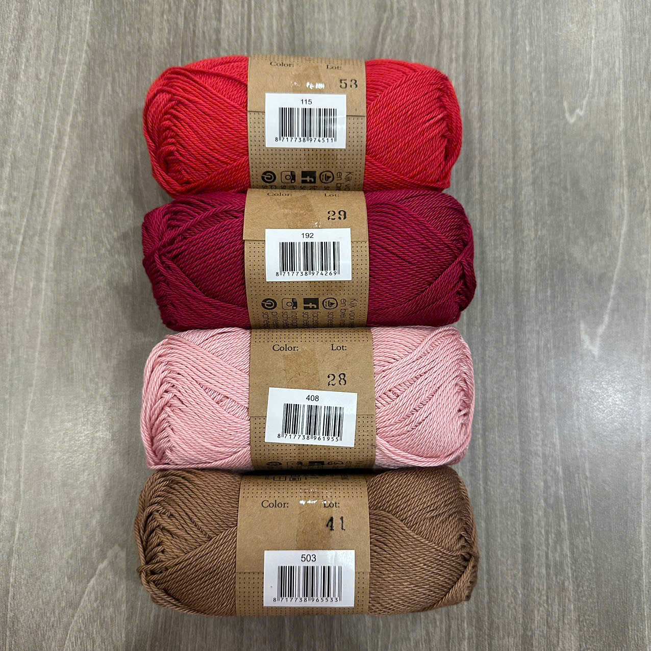 Sợi Scheepjes Catona nhập khẩu từ Hà Lan (cuộn 50gr) (26331)