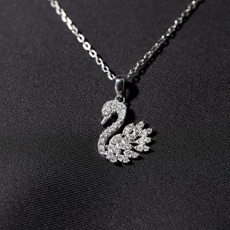 Mặt Dây Thiên Nga FULL MOISSANITE - SPE236(Không kèm dây)