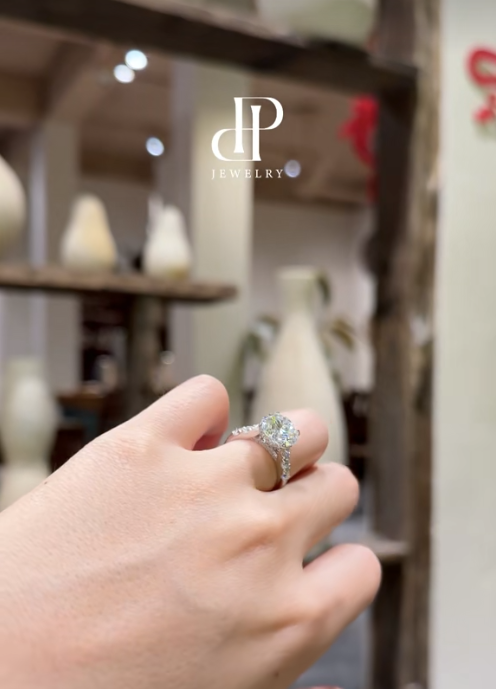 Nhẫn FULL MOISSANITE VIÊN CHỦ 11li - CAO CẤP - SANG TRỌNG sSRE 270