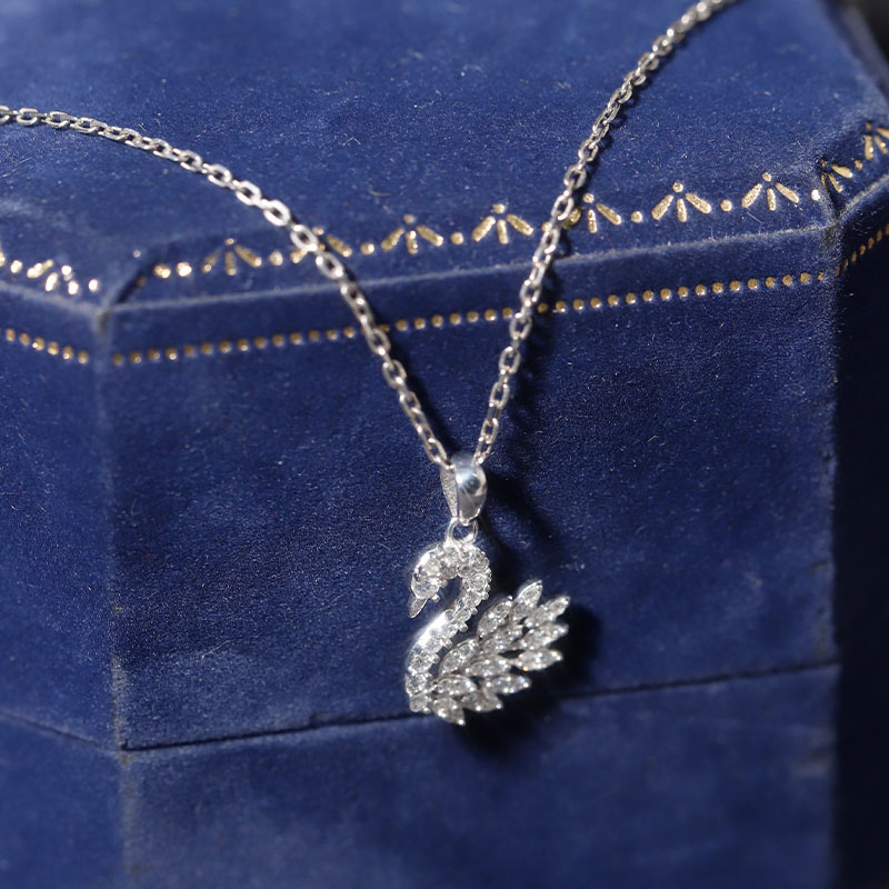 Mặt Dây Thiên Nga FULL MOISSANITE - SPE236(Không kèm dây)