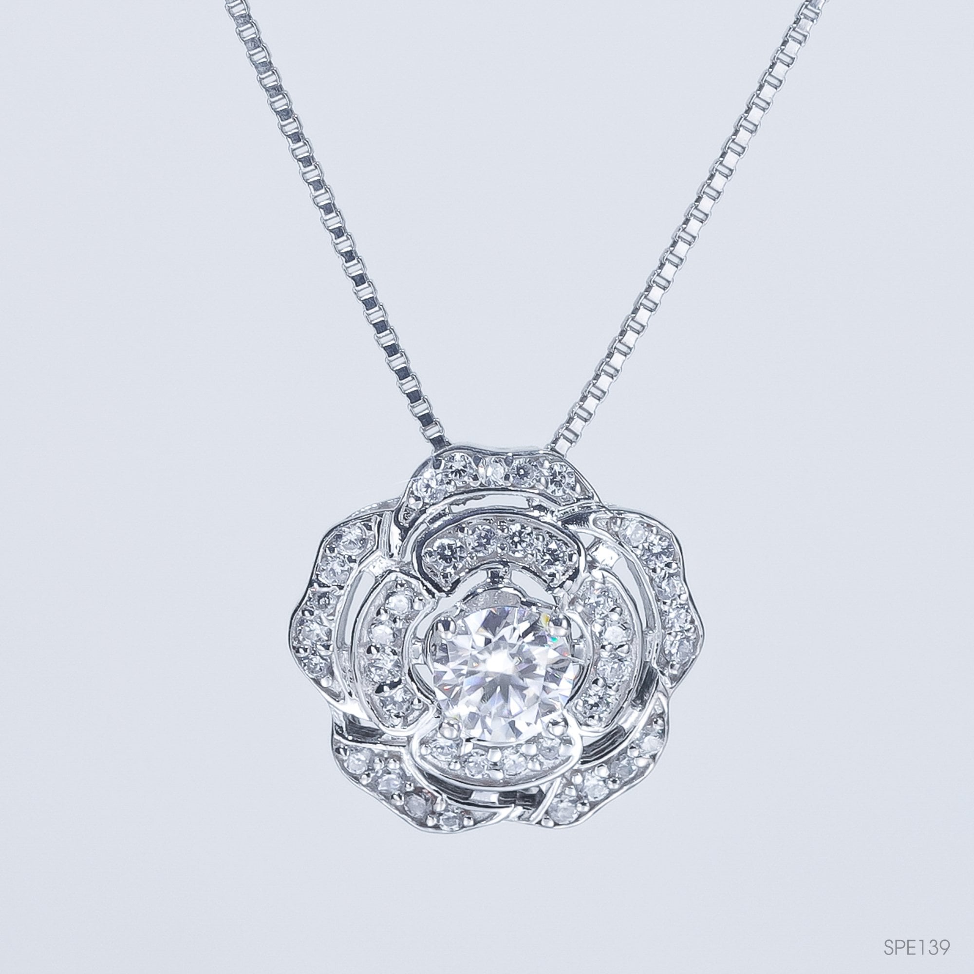 Mặt dây Hoa hồng spe139 ổ 5,0mm
