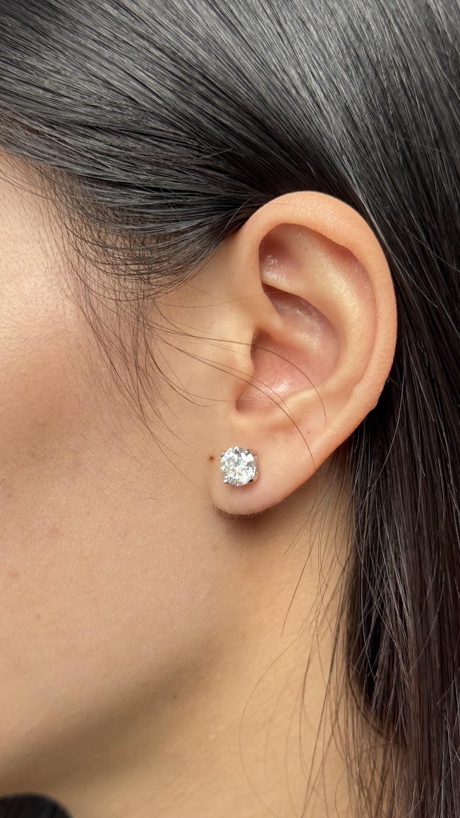 Bông tai 4 chấu Chốt ren see102a ổ 6,0mm