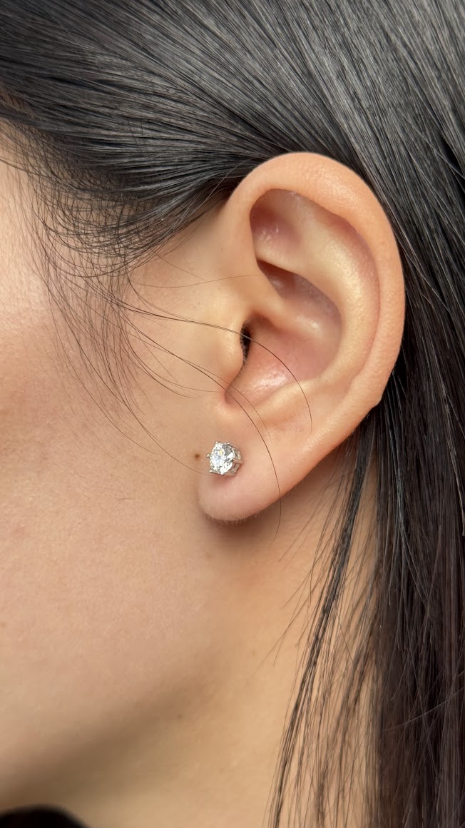 Bông tai 6 chấu Chốt ren see110 ổ 7.0mm