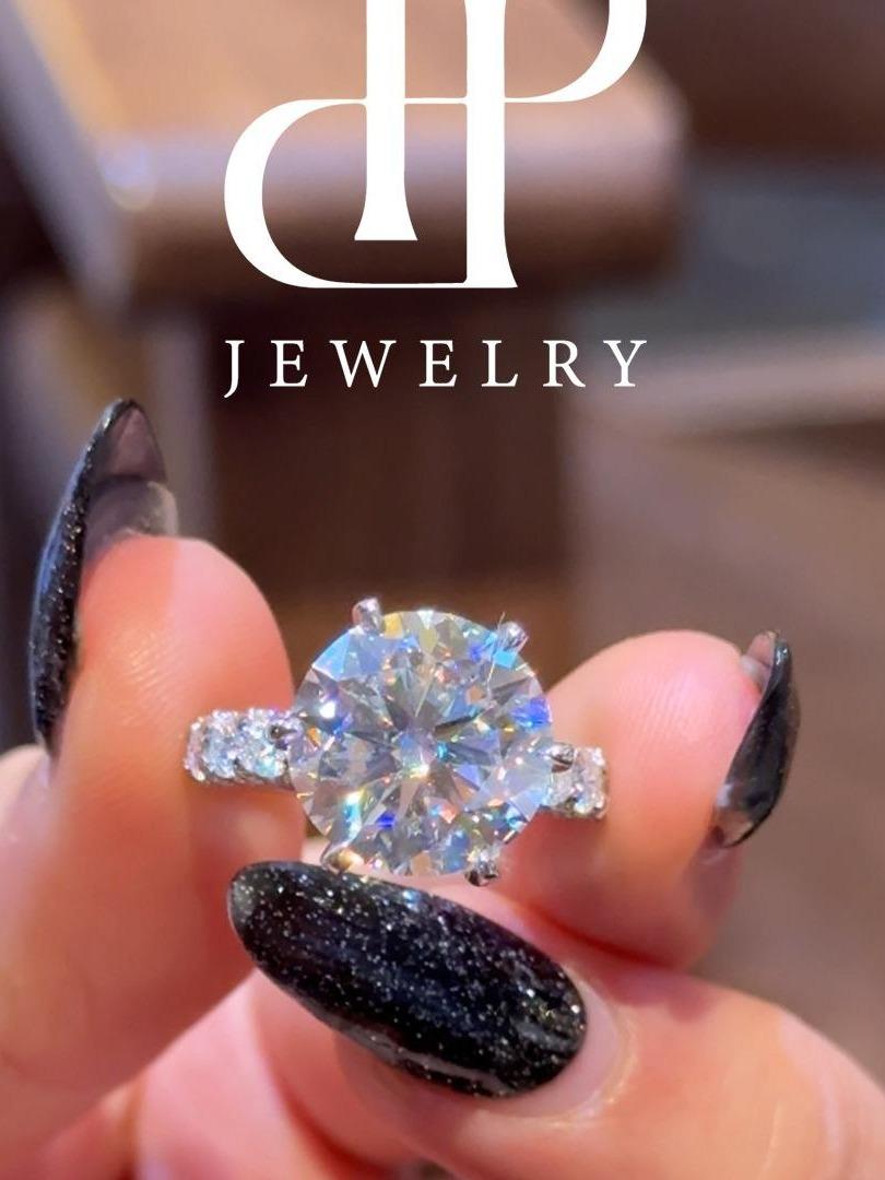 HPJ KIÊU HÃNH  - FULL MOISSANITE VIÊN CHỦ 12 LI SANG TRỌNG, QUÝ PHÁI, THƯỢNG LƯU. SRE 098