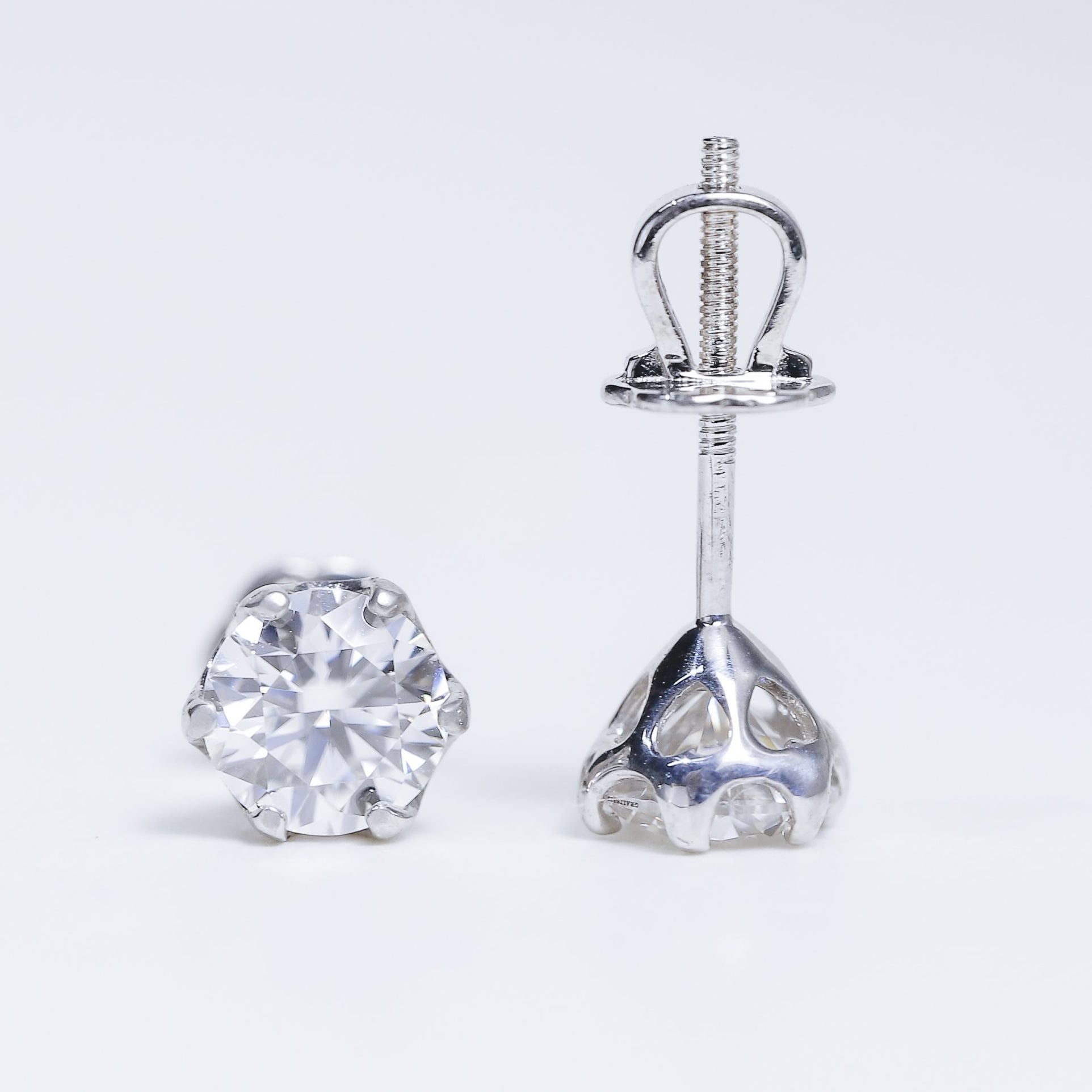 Bông tai 6 chấu Chốt ren see072 ổ 5,4mm