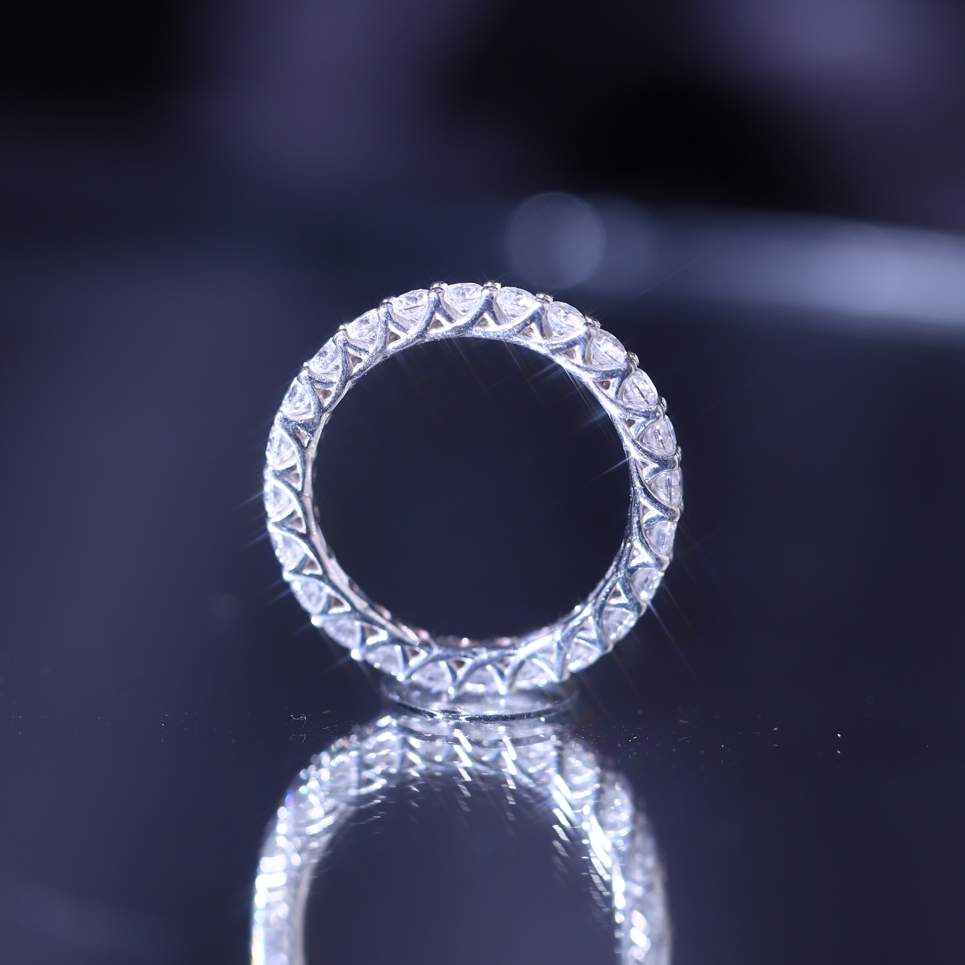 Nhẫn Eternity FULL MOISSANITE 2.6li - SRI010