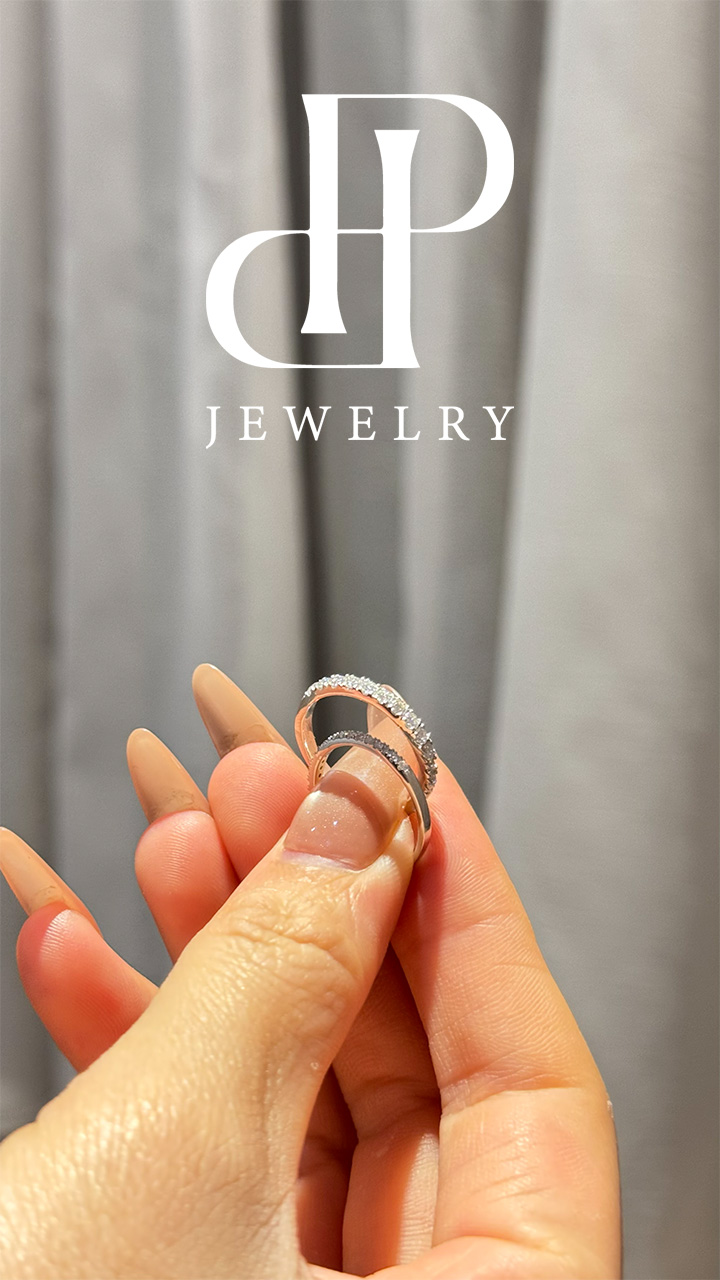 Nhẫn bạc xi kim nửa vòng FULL MOISSANITE 2li , Phong cách đơn giản nhẹ nhàng nhưng vẫn sang trọng, SRI002