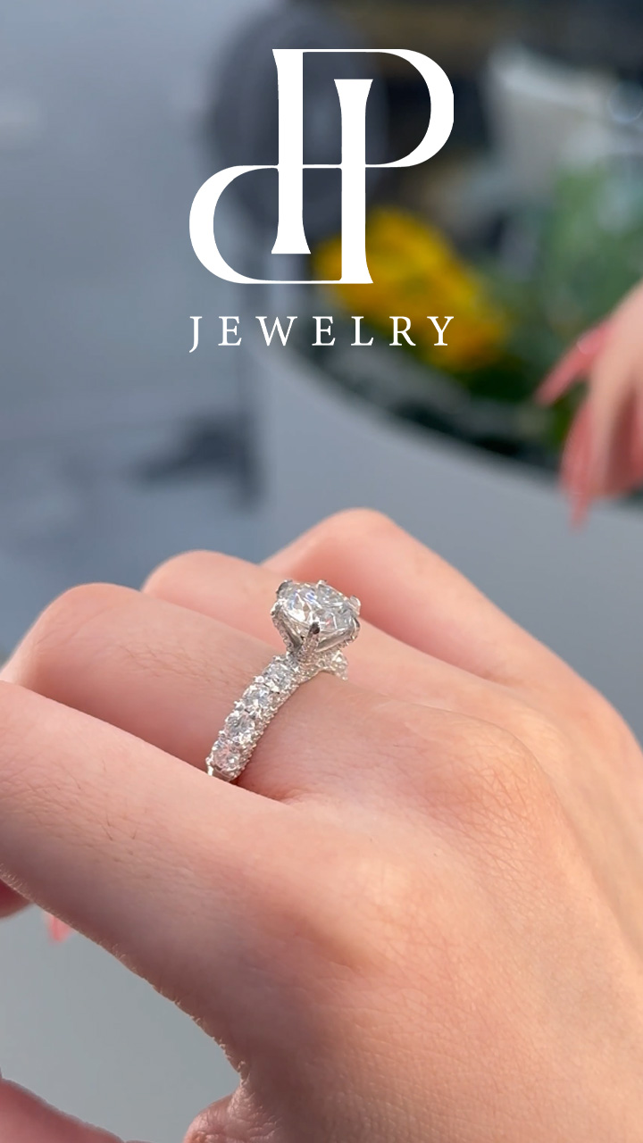 HPJ Rực Rỡ -  FULL MOISSANITE viên chủ 8.1 li, dành cho những cô gái thích sự lấp lánh - SRE079