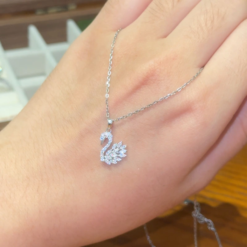 Mặt Dây Thiên Nga FULL MOISSANITE - SPE236(Không kèm dây)