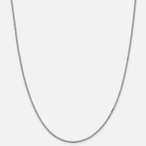 Dây Chuyền Dạng Xích Hộp Bạc S925 Xi Kim Dài 45cm