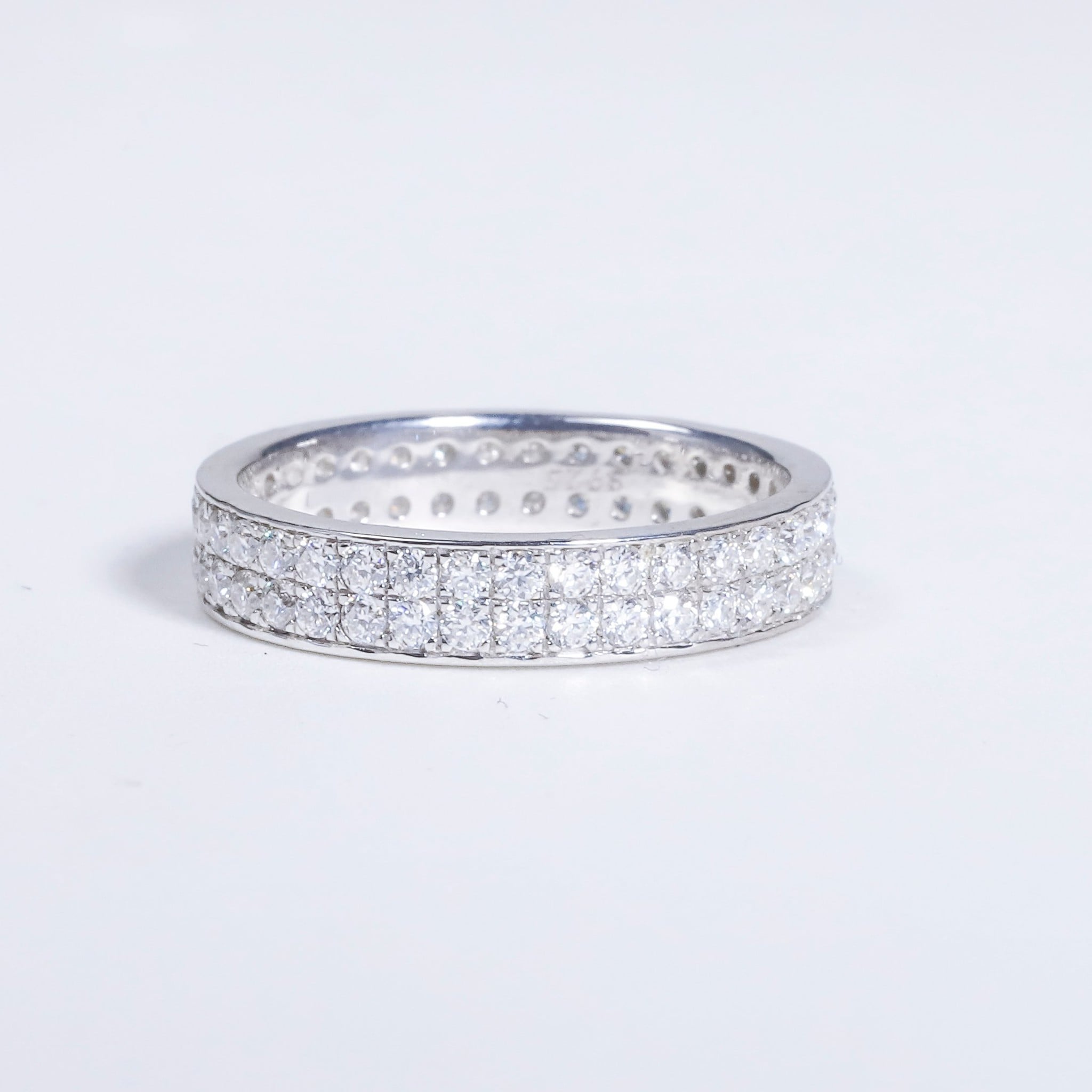Nhẫn Half Eternity Full Eternity sri005v1 2 hàng 1.5mm