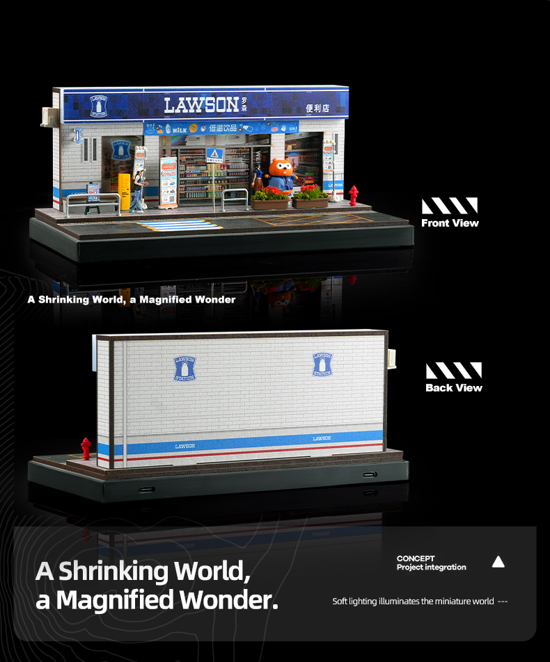 Diorama 1:64 Lawson Convenience Store Scene Phiên bản có Hộp Mica