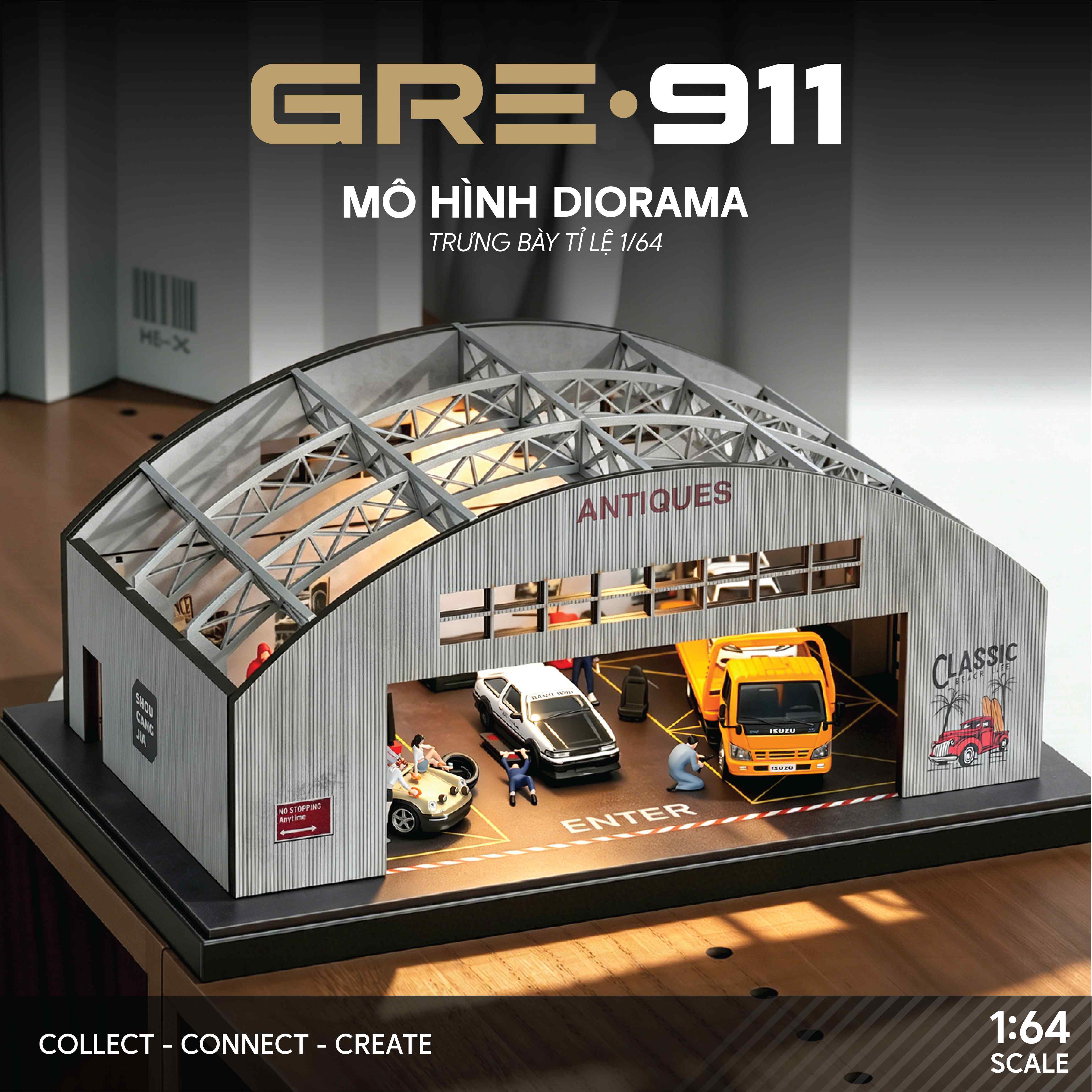 Mô Hình Diorama nhà xưởng công nghiệp GRE911DIO-77