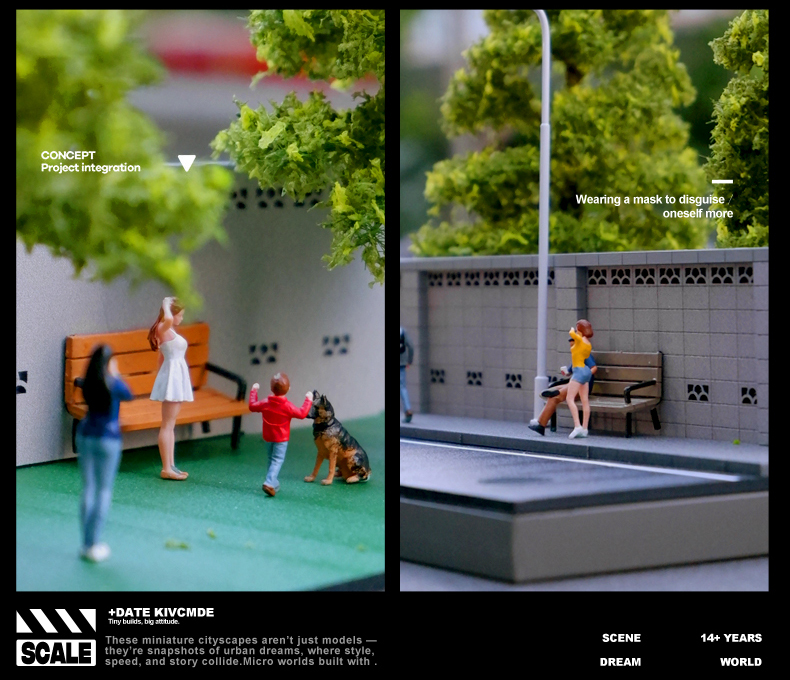 Mô hình Diorama 1:64 Góc Phố - Góc Đường GRE911DIO-32
