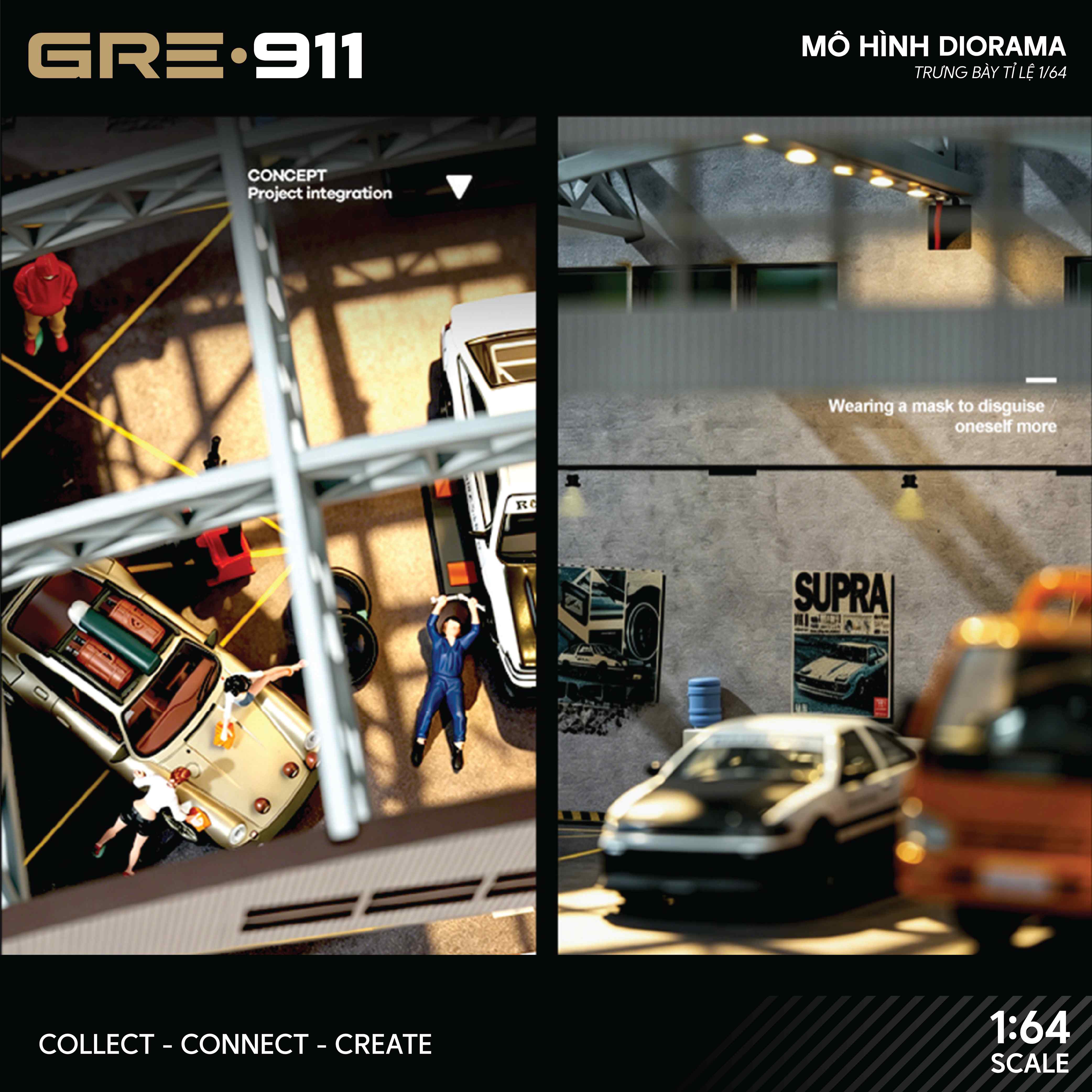 Mô Hình Diorama nhà xưởng công nghiệp GRE911DIO-77