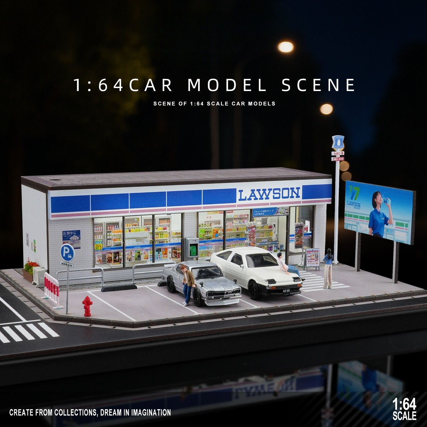 Diorama 1:64 Lawson Convenience Store Scene