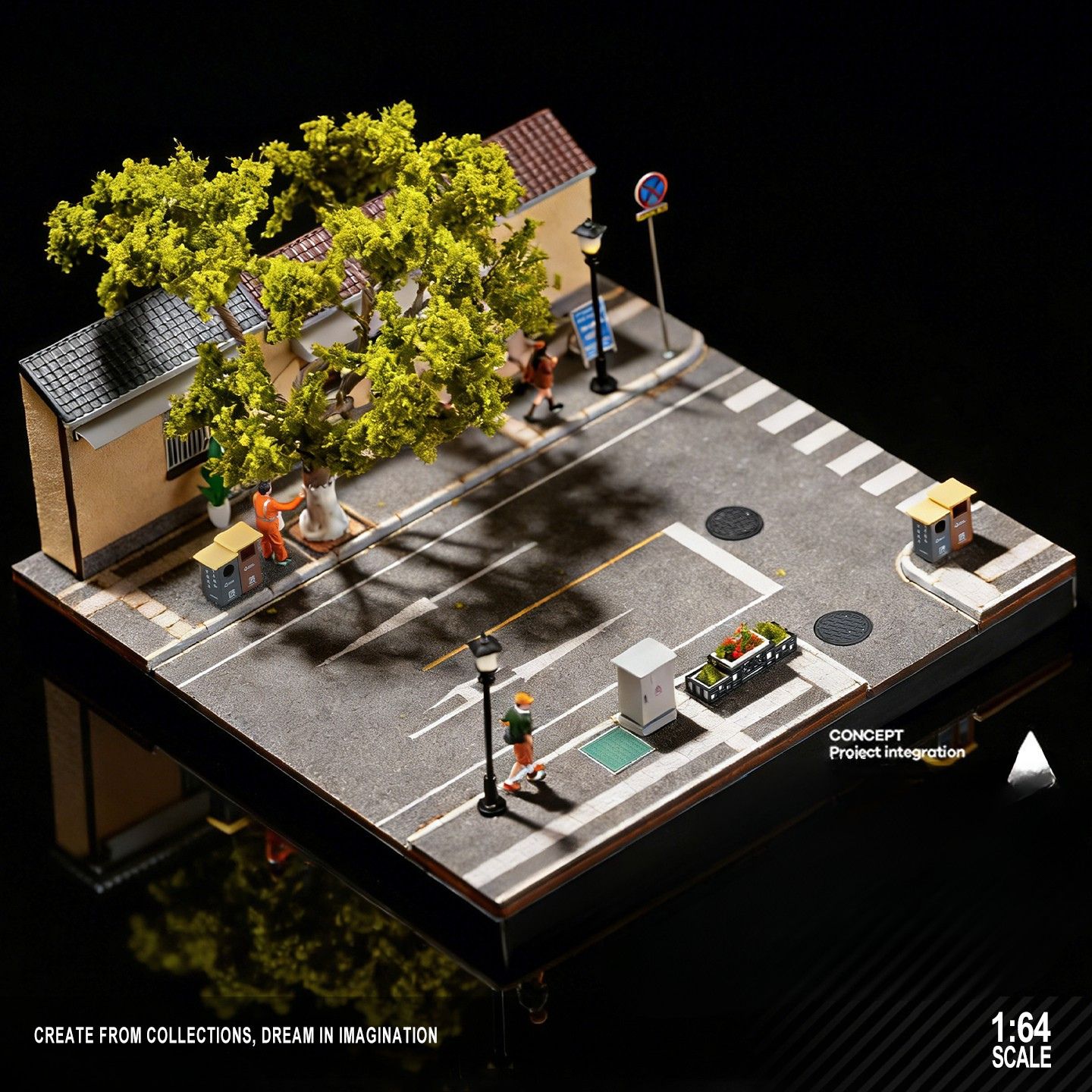 Mô hình Diorama quán café gallery phong cách Nanjing