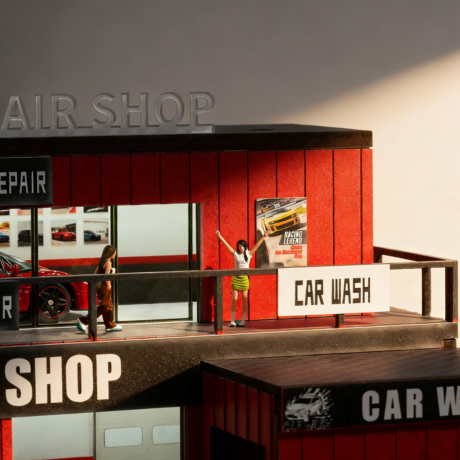 Diorama 1:64 Container Repair Garage