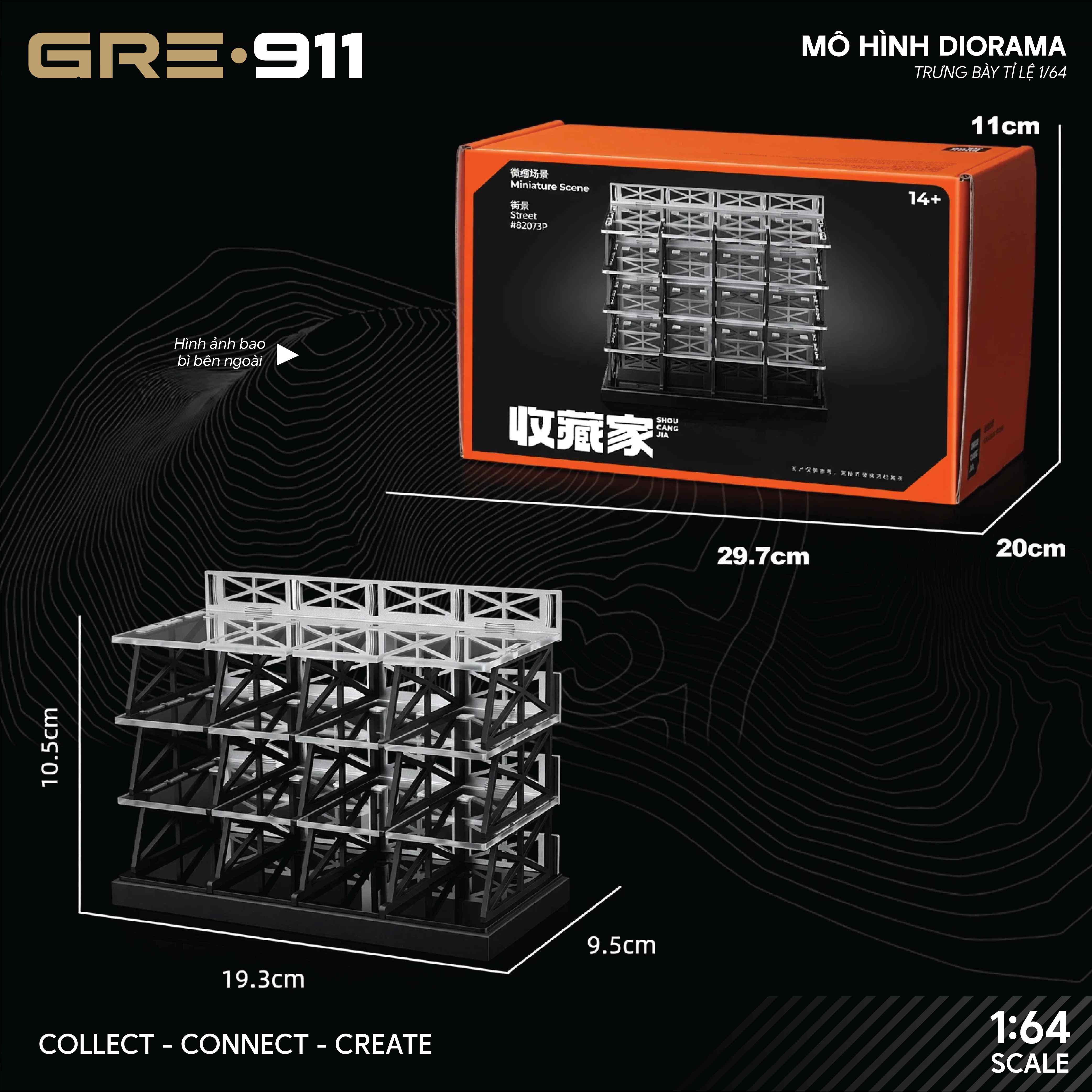 Mô Hình Diorama Modular Parking Garage GRE911BAS-73