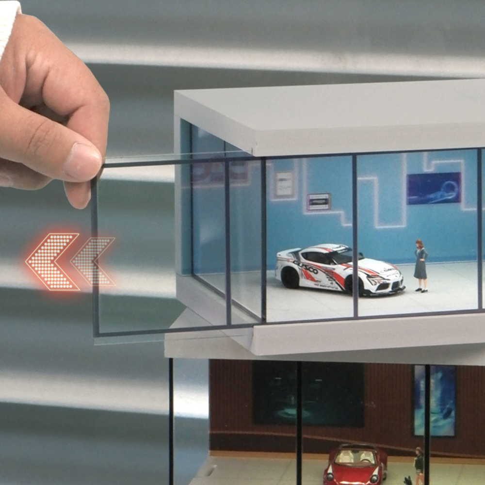 Diorama 1:64 Showroom Xe Có Đèn LED - Trưng Bày Sang Trọng | GRE•911