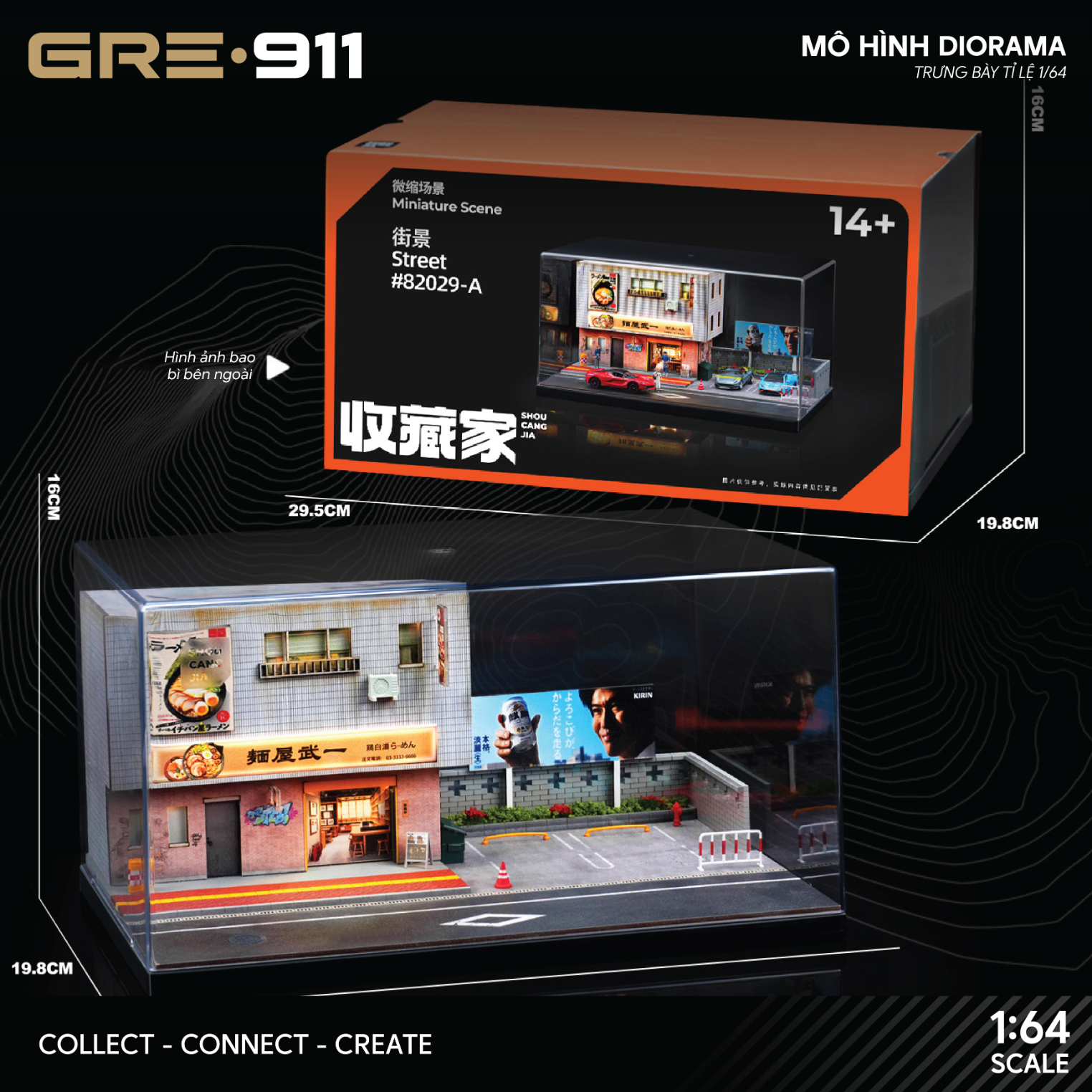 Mô hình Diorama Japanese Style Ramen Shop GRE911DIO-29