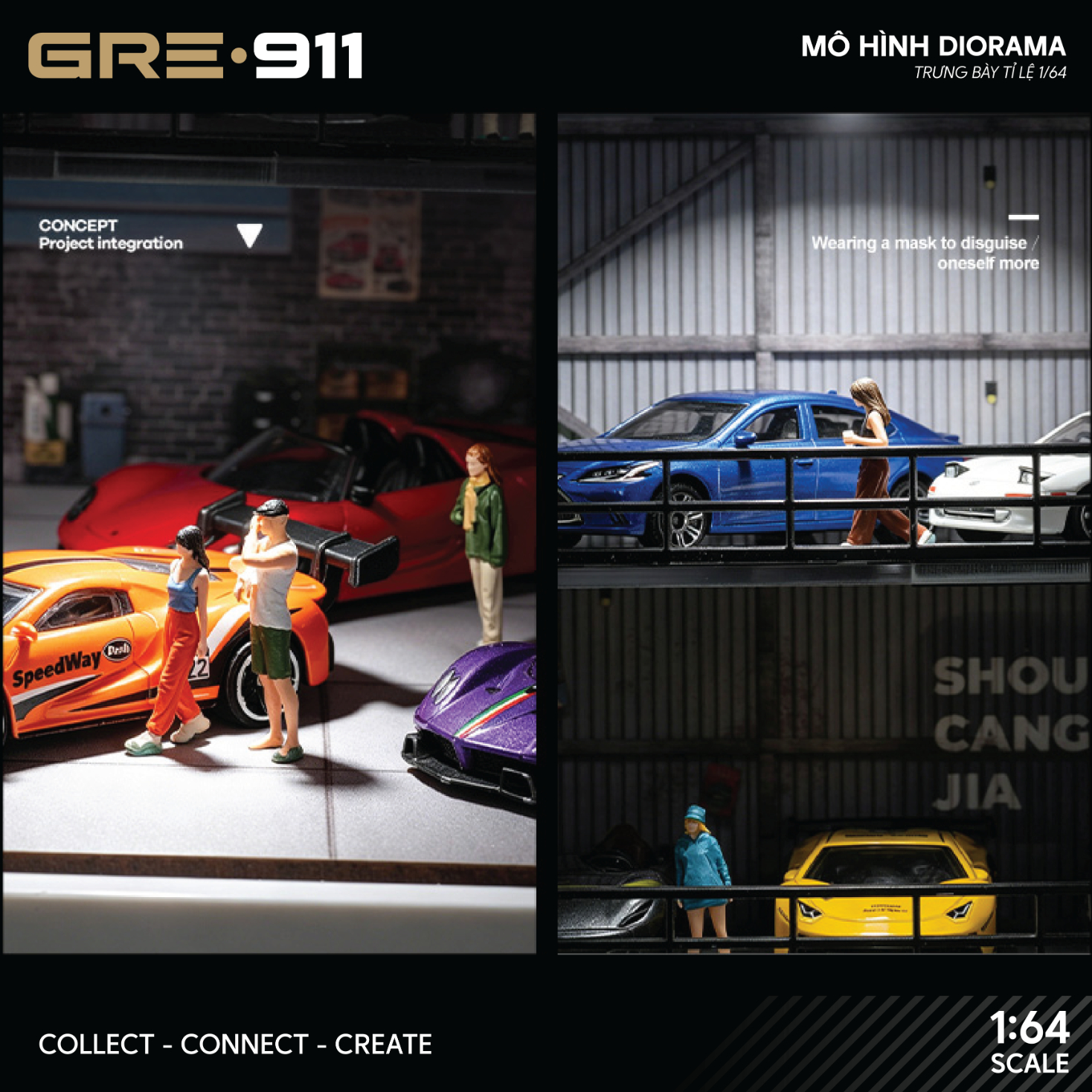 Mô hình Industrial Warehouse Garage 3 tầng GRE911DIO-69