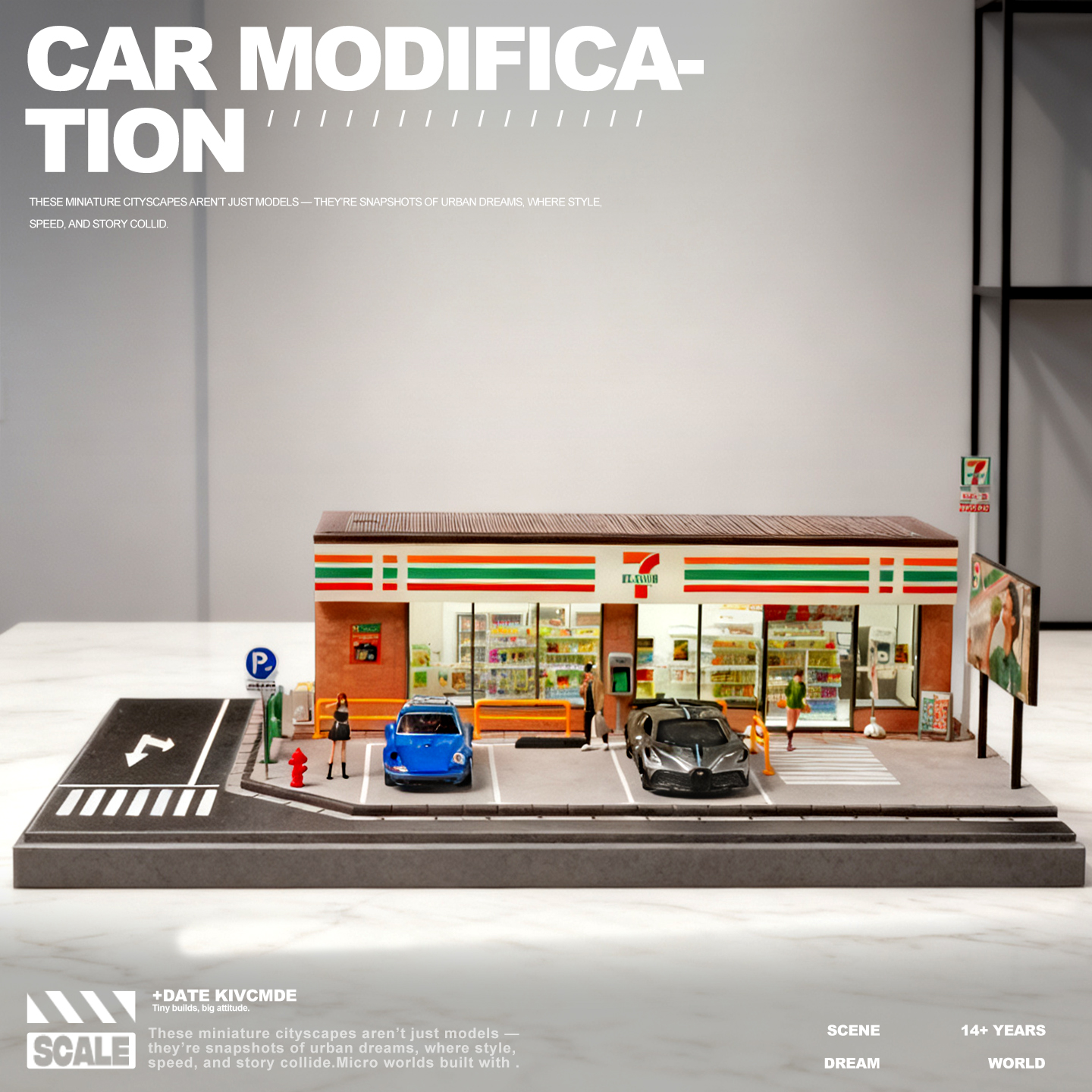 Mô hình Diorama Cửa hàng tiện lợi 7Eleven