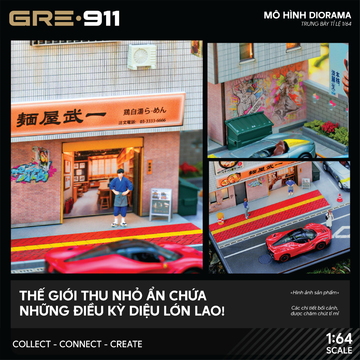 Mô hình Diorama Japanese Style Ramen Shop GRE911DIO-29