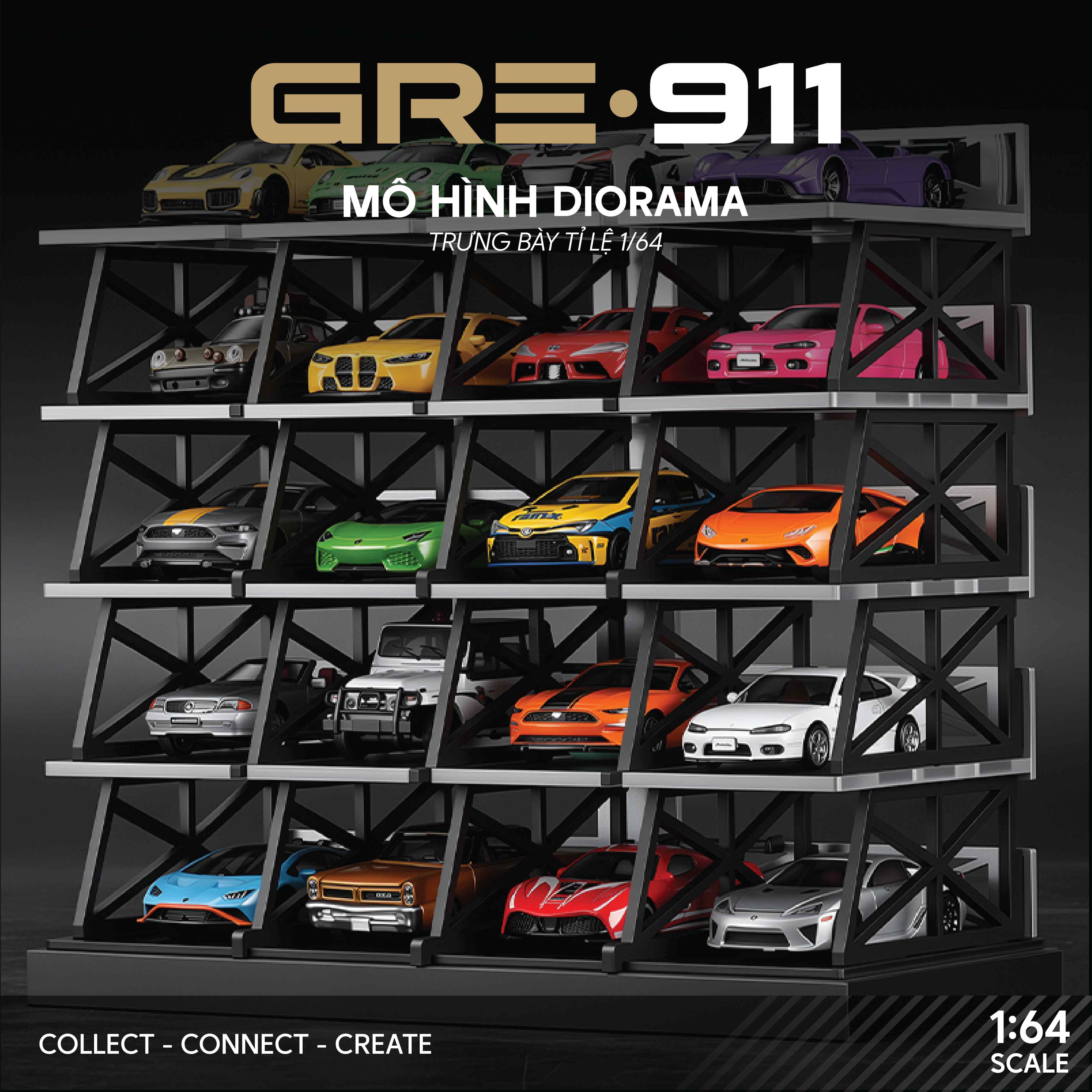 Mô Hình Diorama Modular Parking Garage GRE911BAS-73