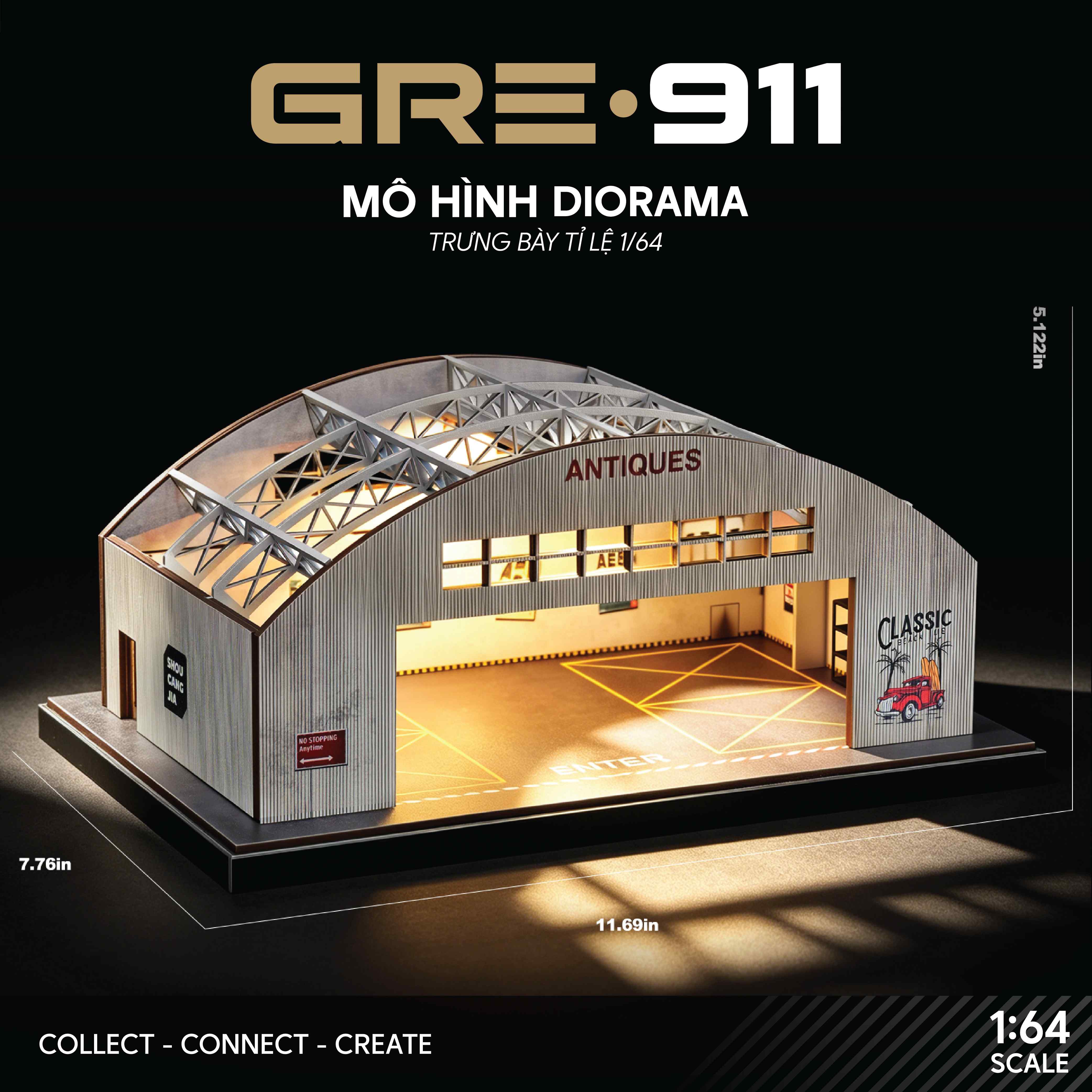 Mô Hình Diorama nhà xưởng công nghiệp GRE911DIO-77