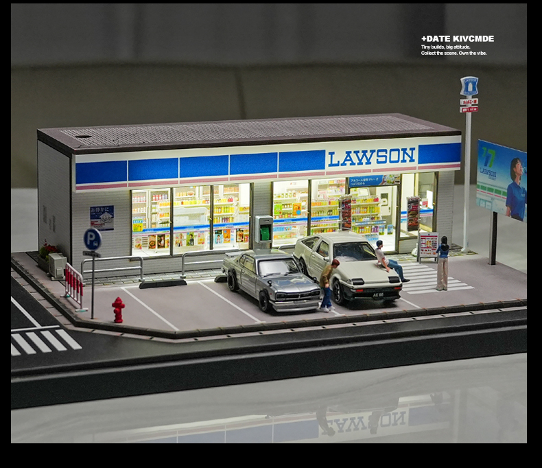 Diorama 1:64 Lawson Convenience Store Scene