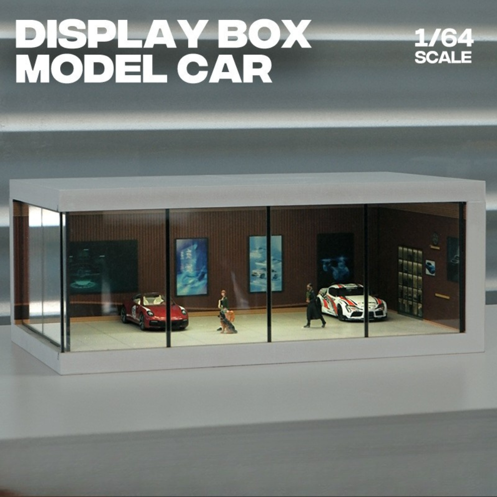 Diorama 1:64 Showroom Xe Có Đèn LED - Trưng Bày Sang Trọng | GRE•911