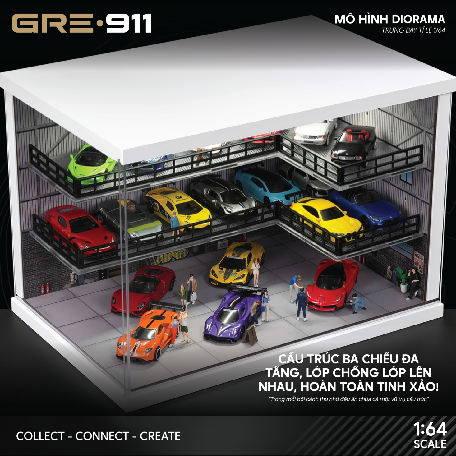 Mô hình Industrial Warehouse Garage 3 tầng GRE911DIO-69