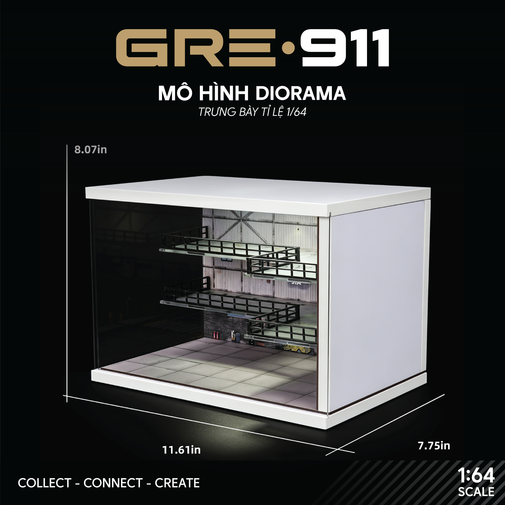 Mô hình Industrial Warehouse Garage 3 tầng GRE911DIO-69