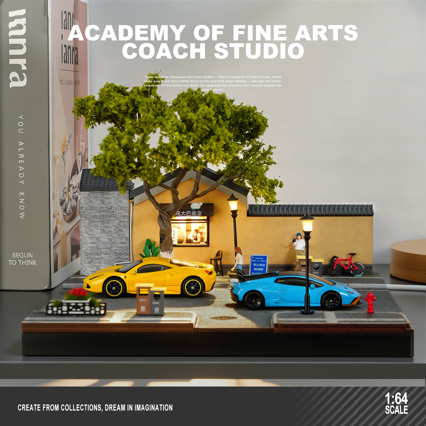 Mô hình studio nghệ thuật phong cách Nanjing - Kèm Figs Sẵn