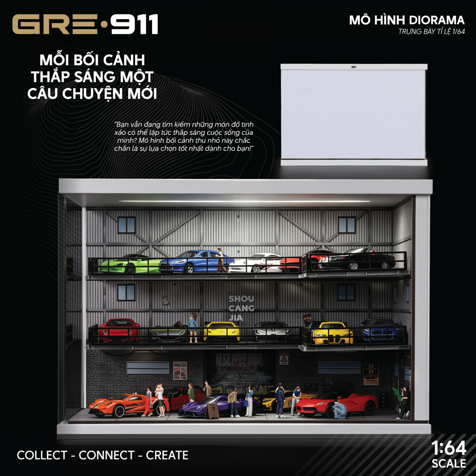 Mô hình Industrial Warehouse Garage 3 tầng GRE911DIO-69