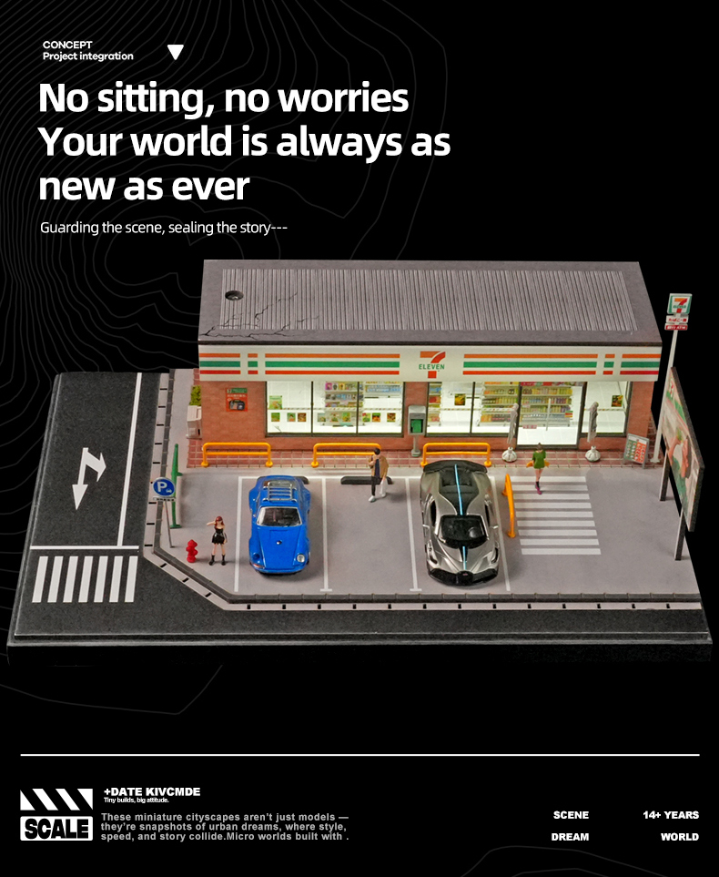 Mô hình Diorama Cửa hàng tiện lợi 7Eleven