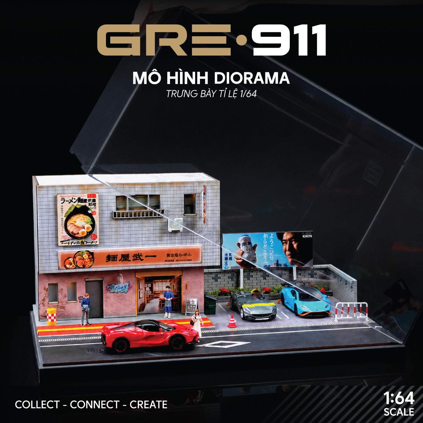 Mô hình Diorama Japanese Style Ramen Shop GRE911DIO-29